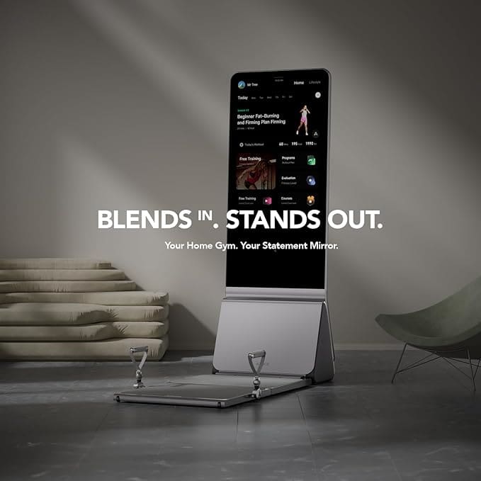AEKE Fitness Mirror K1 smart home gym with 43 inch 4K display