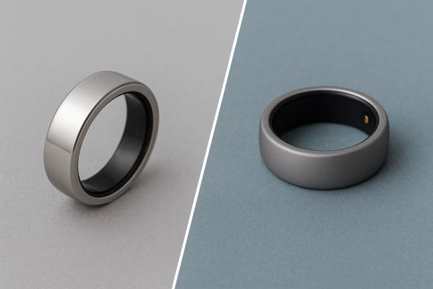 Comparison chart of Samsung Galaxy Ring vs Oura Ring 4