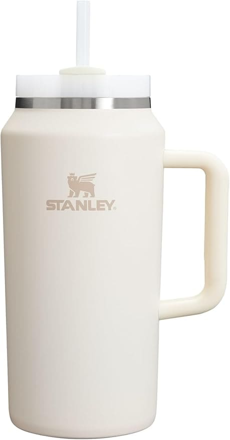 Gym Water Bottle with Straw 64oz Insulated Stainless Cup