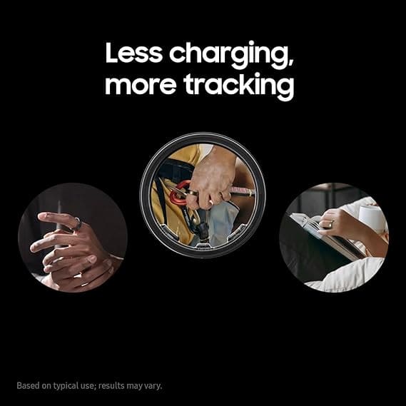 Samsung Galaxy Ring AI Smart Ring on charging case
