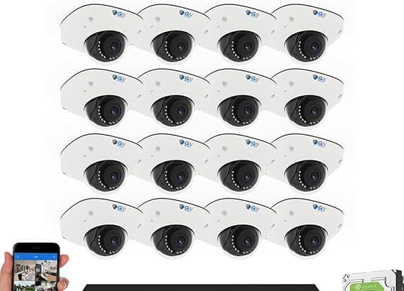 Face Recognition Security Cameras full 32 channel 12MP 4K system