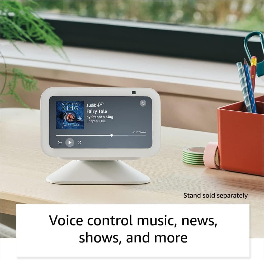 Amazon Echo Show 5 with Alexa voice assistant charcoal
