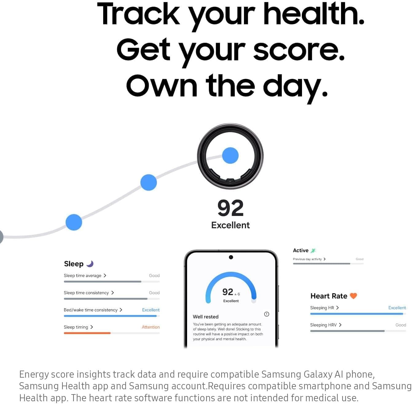 Samsung Galaxy Ring Titanium Silver – AI-driven health ring