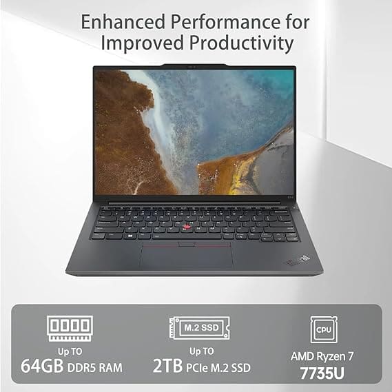 Lenovo ThinkPad E14 Gen 6 Review Side Ports and Slim Design