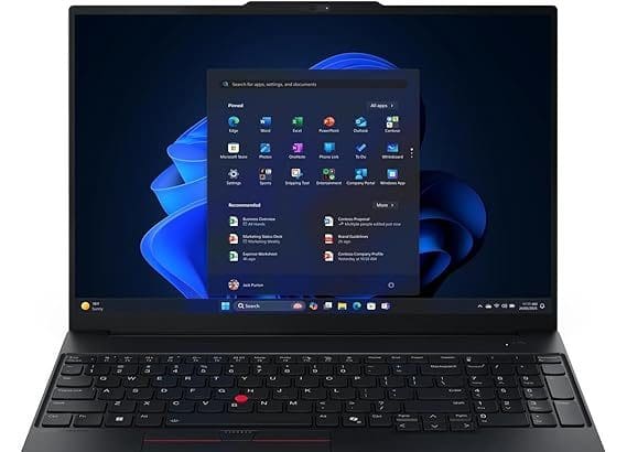 Lenovo ThinkPad E16 Gen 3 laptop front view – best Lenovo ThinkPad review