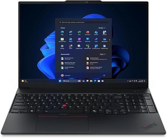 Lenovo ThinkPad E16 Gen 3 laptop front view – best Lenovo ThinkPad review