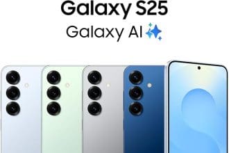 Best Samsung phone deal 2025 – Galaxy S25 Silver Shadow Front Display