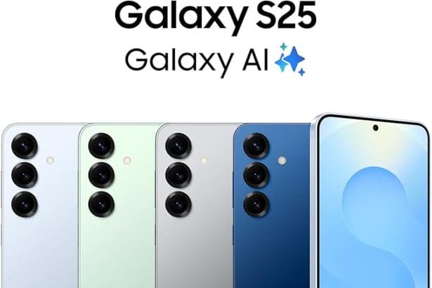Best Samsung phone deal 2025 – Galaxy S25 Silver Shadow Front Display