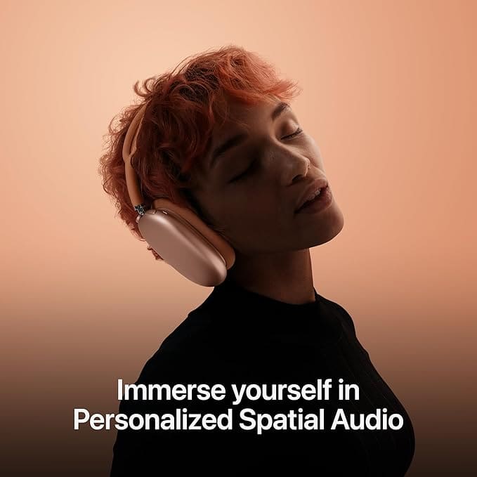 AirPods Max Headphones with Personalized Spatial Audio enabled