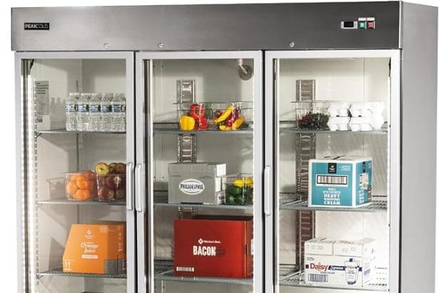 Commercial Refrigerator 3-Door Front View