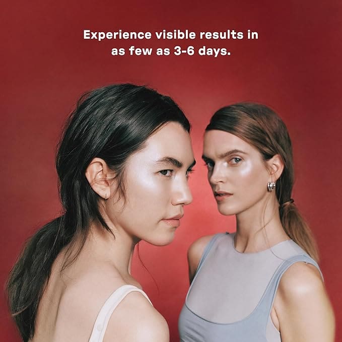 Before and after results of using U Beauty skincare set