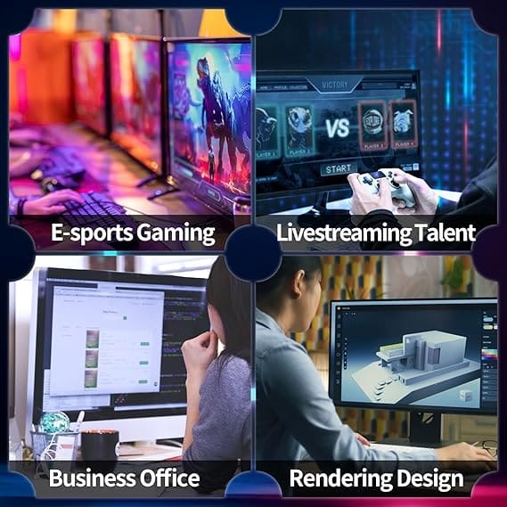High performance gaming pc with 1TB SSD and 16GB RAM