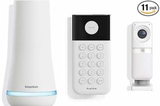 Alexa Home Security System full kit setup on table