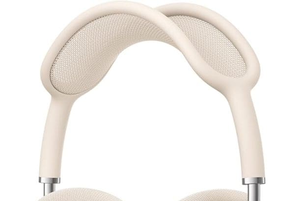 AirPods Max Headphones Starlight color front view