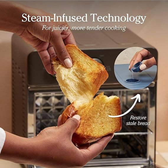 Smart Air Fryer Toaster Oven with Steam Infusion