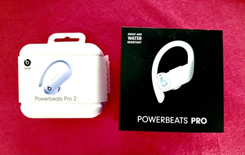 Beats Powerbeats Pro 2 earbuds in Quick Sand color with secure-fit earhooks.