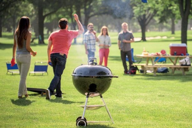 Weber Outdoor BBQ Grill 22-Inch Black for Outdoor Cooking