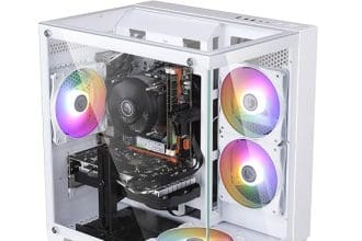 Prebuilt gaming pc tower with RTX 4060 graphics card