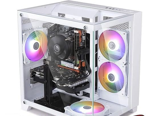 Prebuilt gaming pc tower with RTX 4060 graphics card