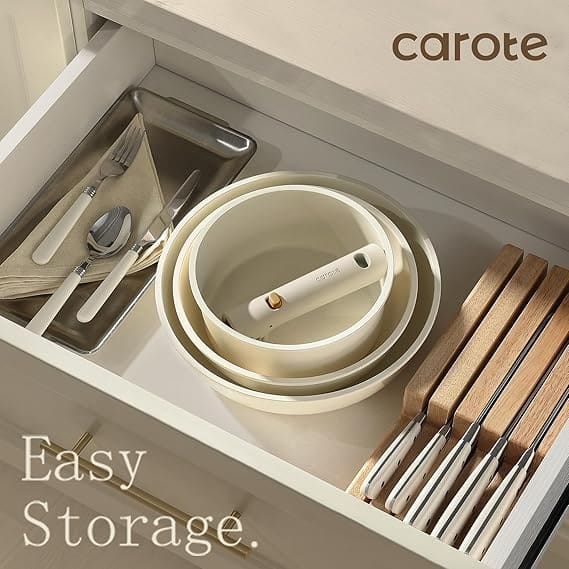 CAROTE cookware set for RV and compact kitchens