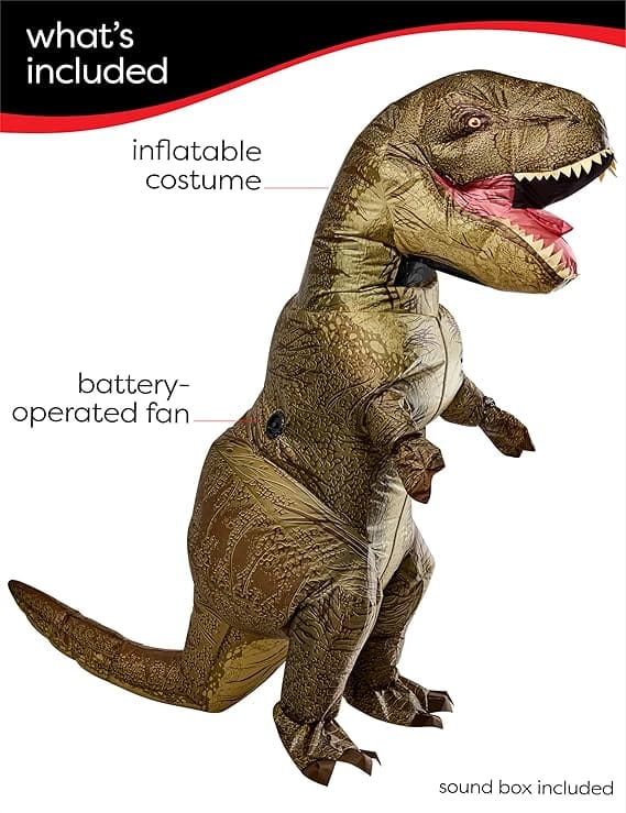 Close-up of Rubies Jurassic Inflatable Costume Fan System