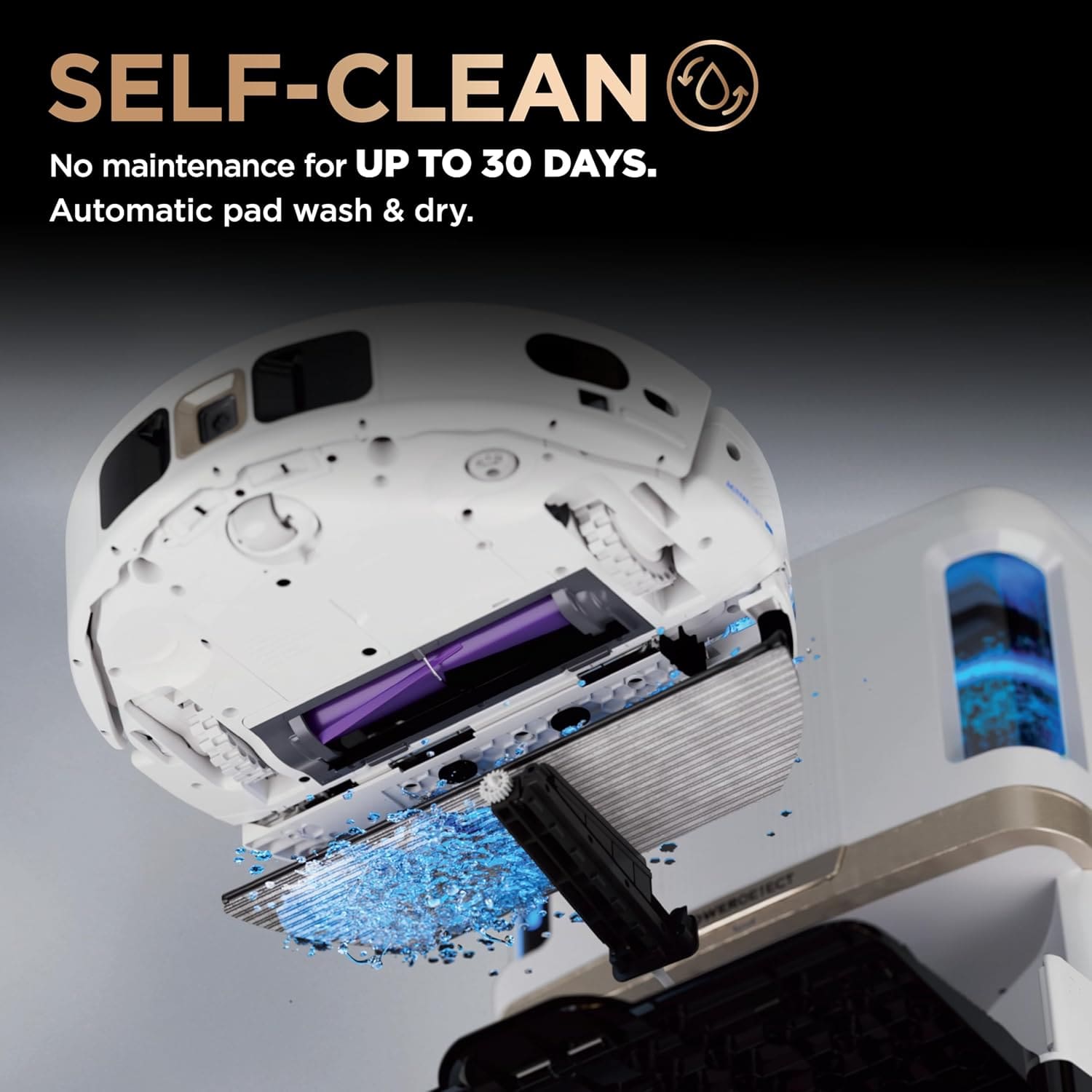 Self-Clean Wash & Dry System Smart Robot Mop