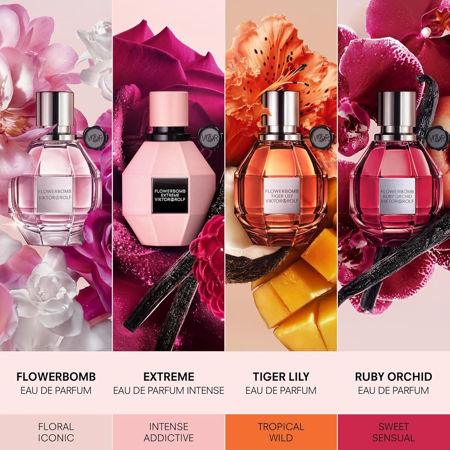 Flowerbomb Ruby Orchid perfume with packaging box
