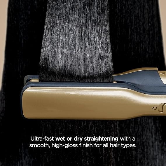 Shark Glam Gold Edition Hair Styler on Vanity Table