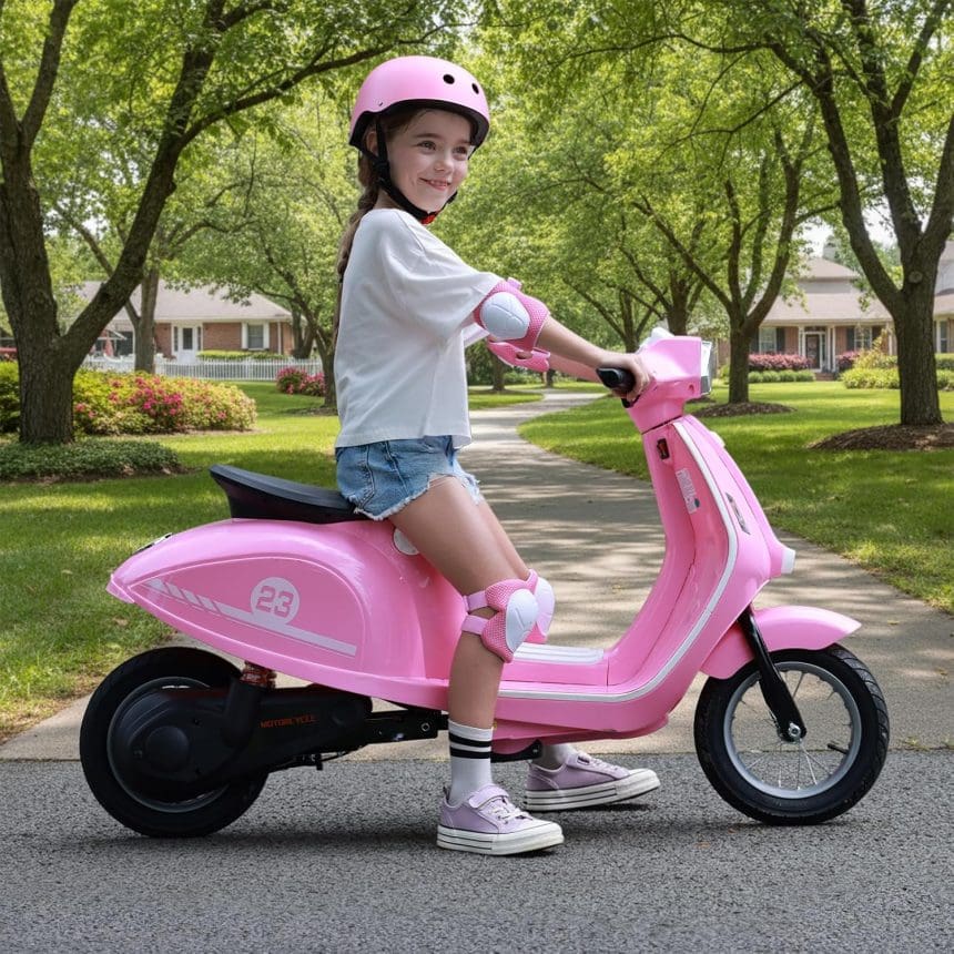 Ride On Motorcycle for Girls Pink 24V