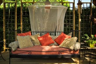 How to Style an Outdoor Bench Seat for a Cozy Patio Look