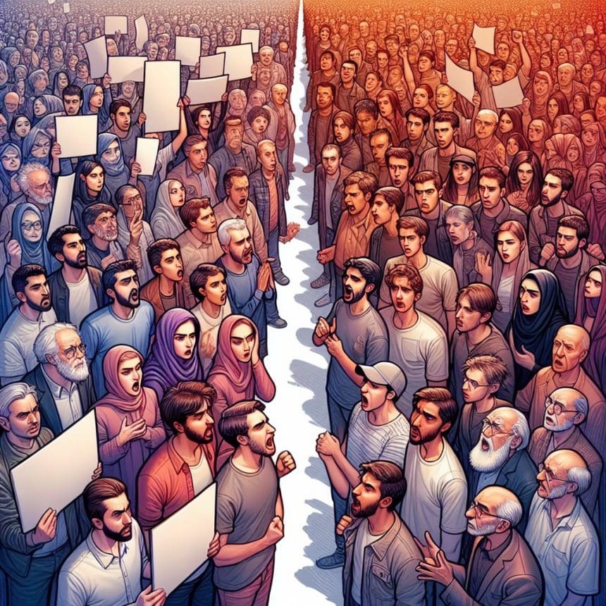 Iranian Americans clash with supporters of the regime. 1 1773528064