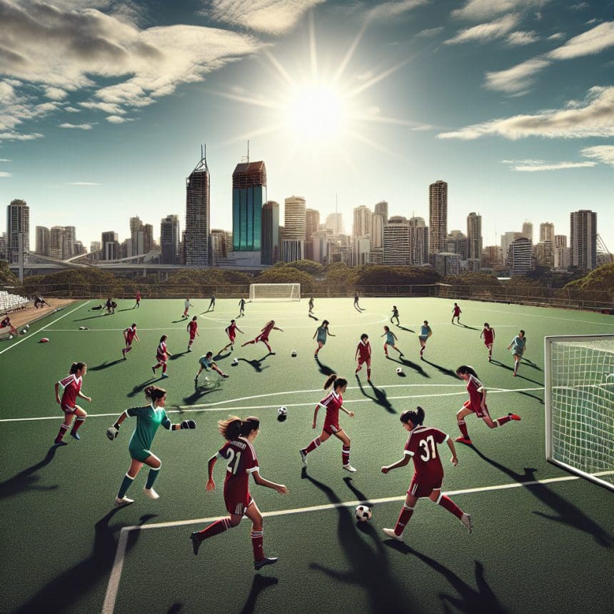 Iranian female soccer players who received asylum in Australia are seen practicing in Brisbane. 1 1773736592