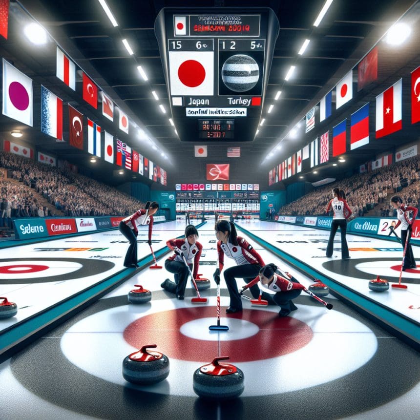 Japan defeats Turkey to secure a semifinal match against Canada at the Women's Curling World Championships. 1 1774132113