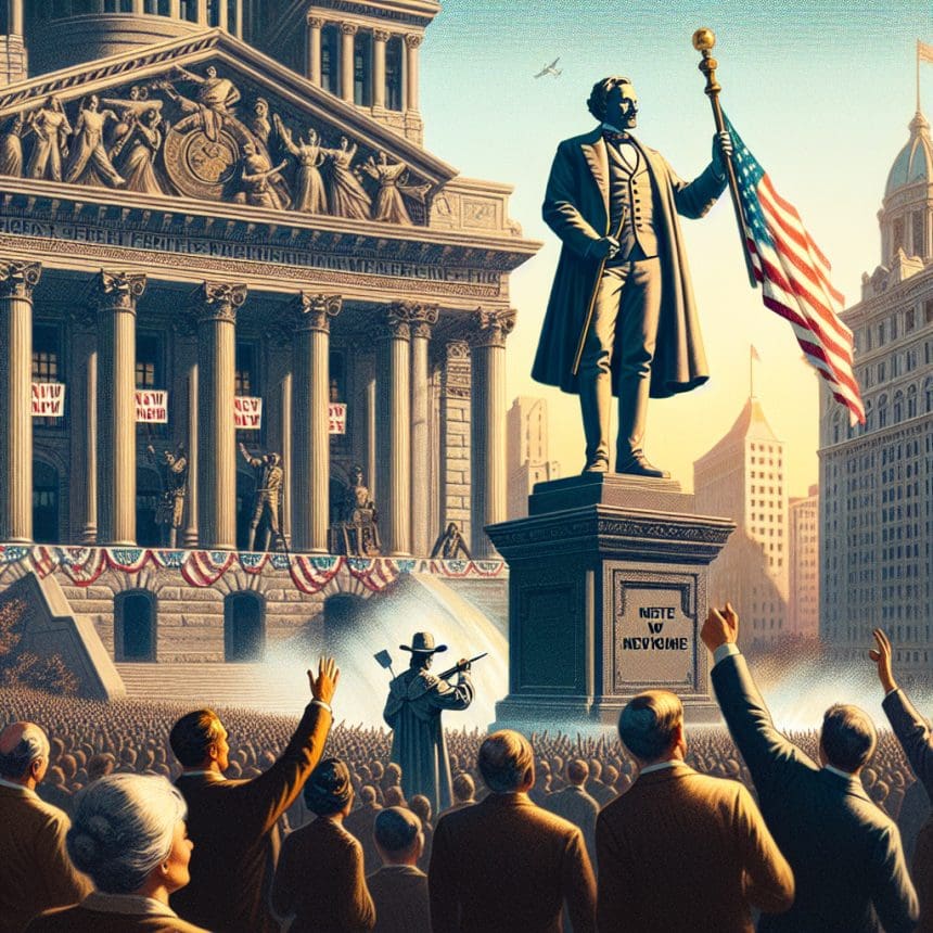 Trump unveils new Christopher Columbus statue near the White House. 1 1774266703