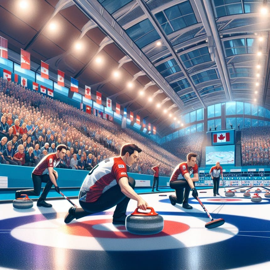 Matt Dunstone's Canadian curling team secures a tie for 3rd at the World Championships after clinching their third consecutive victory. 1 1774989025